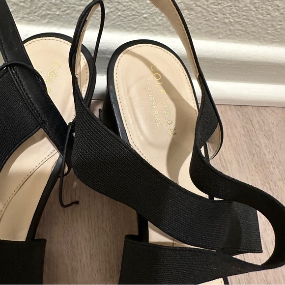 Cole Haan Aniston Women's Black Elastic Sandal - Picture 4 of 8
